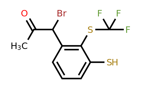 1805739-52-9 | 3-(1-Bromo-2-oxopropyl)-2-(trifluoromethylthio)thiophenol