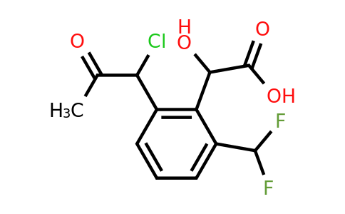 1805739-57-4 | 2-(1-Chloro-2-oxopropyl)-6-(difluoromethyl)mandelic acid