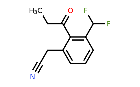 1805739-97-2 | 3-(Difluoromethyl)-2-propionylphenylacetonitrile