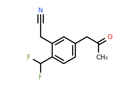 1805740-20-8 | 2-(Difluoromethyl)-5-(2-oxopropyl)phenylacetonitrile