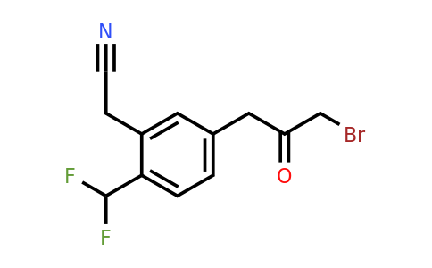 1805740-33-3 | 5-(3-Bromo-2-oxopropyl)-2-(difluoromethyl)phenylacetonitrile