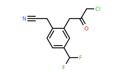 1805740-38-8 | 2-(3-Chloro-2-oxopropyl)-4-(difluoromethyl)phenylacetonitrile