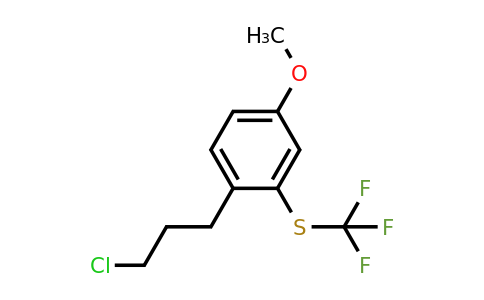 1805741-46-1 | 4-(3-Chloropropyl)-3-(trifluoromethylthio)anisole