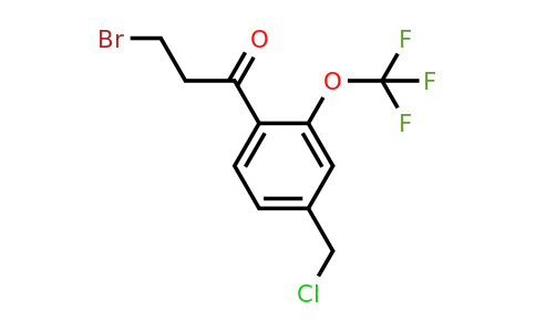 1805741-60-9 | 3-Bromo-1-(4-(chloromethyl)-2-(trifluoromethoxy)phenyl)propan-1-one