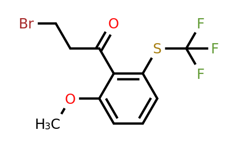 1805741-61-0 | 2-(3-Bromopropanoyl)-3-(trifluoromethylthio)anisole