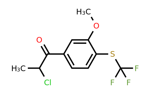 1805741-77-8 | 5-(2-Chloropropanoyl)-2-(trifluoromethylthio)anisole