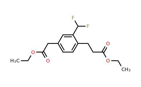 1805741-80-3 | Ethyl 3-(difluoromethyl)-4-(3-ethoxy-3-oxopropyl)phenylacetate