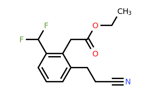 1805742-02-2 | Ethyl 2-(2-cyanoethyl)-6-(difluoromethyl)phenylacetate
