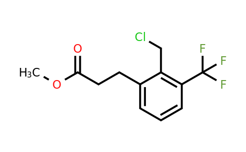 1805742-09-9 | Methyl 3-(2-(chloromethyl)-3-(trifluoromethyl)phenyl)propanoate