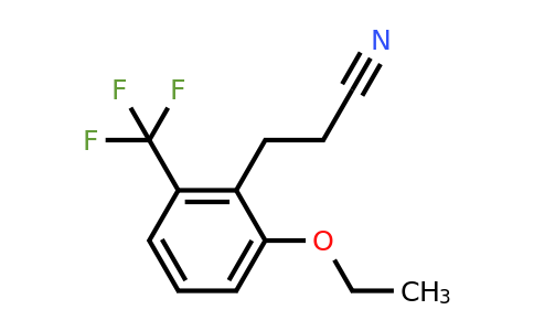 1805742-31-7 | 3-(2-Ethoxy-6-(trifluoromethyl)phenyl)propanenitrile