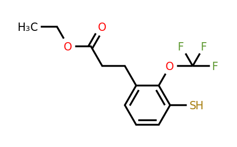 1805742-68-0 | Ethyl 3-(3-mercapto-2-(trifluoromethoxy)phenyl)propanoate