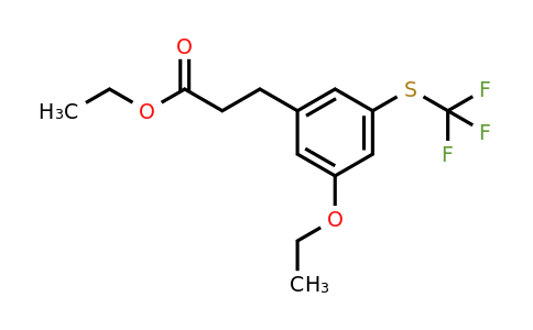 1805742-89-5 | Ethyl 3-(3-ethoxy-5-(trifluoromethylthio)phenyl)propanoate
