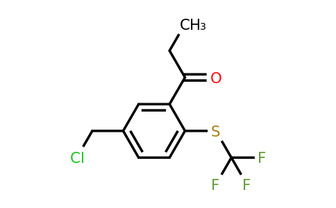 1805743-46-7 | 1-(5-(Chloromethyl)-2-(trifluoromethylthio)phenyl)propan-1-one