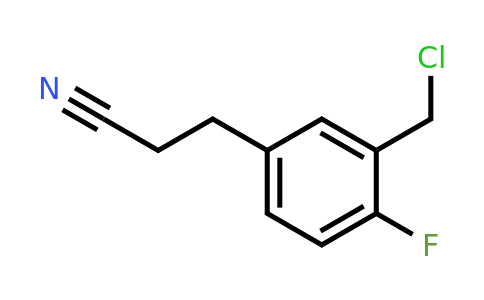 1805743-55-8 | 3-(Chloromethyl)-4-fluorophenylpropanenitrile