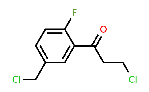 1805743-70-7 | 3-Chloro-1-(5-(chloromethyl)-2-fluorophenyl)propan-1-one