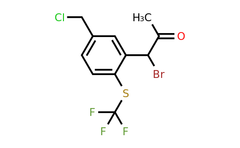 1805743-73-0 | 1-Bromo-1-(5-(chloromethyl)-2-(trifluoromethylthio)phenyl)propan-2-one