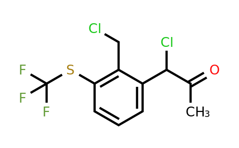 1805743-79-6 | 1-Chloro-1-(2-(chloromethyl)-3-(trifluoromethylthio)phenyl)propan-2-one