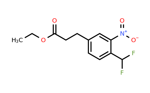 1805744-19-7 | Ethyl 4-(difluoromethyl)-3-nitrophenylpropanoate