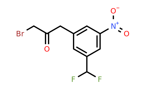 1805744-50-6 | 1-Bromo-3-(3-(difluoromethyl)-5-nitrophenyl)propan-2-one