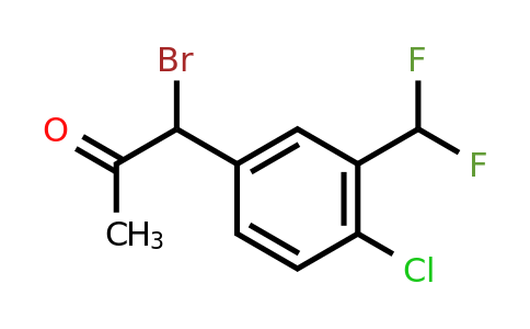 1805744-59-5 | 1-Bromo-1-(4-chloro-3-(difluoromethyl)phenyl)propan-2-one
