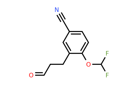 1805745-66-7 | 4-(Difluoromethoxy)-3-(3-oxopropyl)benzonitrile