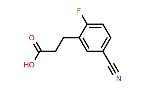 1805746-73-9 | 5-Cyano-2-fluorophenylpropanoic acid