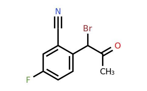 1805746-87-5 | 2-(1-Bromo-2-oxopropyl)-5-fluorobenzonitrile