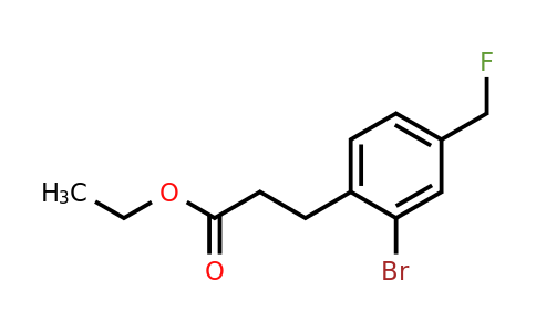 1805747-12-9 | Ethyl 3-(2-bromo-4-(fluoromethyl)phenyl)propanoate