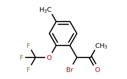 1805747-39-0 | 4-(1-Bromo-2-oxopropyl)-3-(trifluoromethoxy)toluene