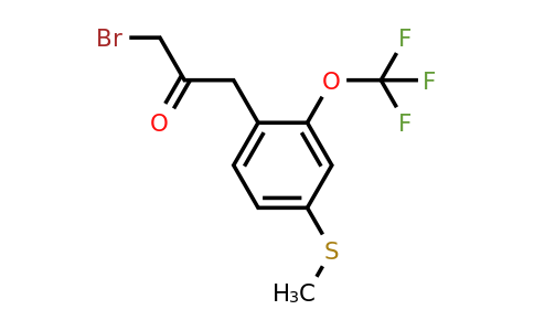 1805748-25-7 | 1-Bromo-3-(4-(methylthio)-2-(trifluoromethoxy)phenyl)propan-2-one