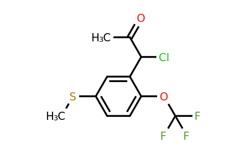 1805748-27-9 | 1-Chloro-1-(5-(methylthio)-2-(trifluoromethoxy)phenyl)propan-2-one