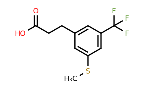 1805748-31-5 | 3-(3-(Methylthio)-5-(trifluoromethyl)phenyl)propanoic acid