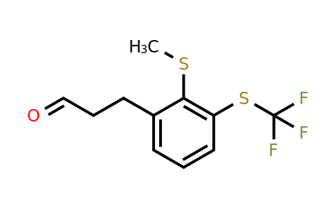 1805748-48-4 | 3-(2-(Methylthio)-3-(trifluoromethylthio)phenyl)propanal
