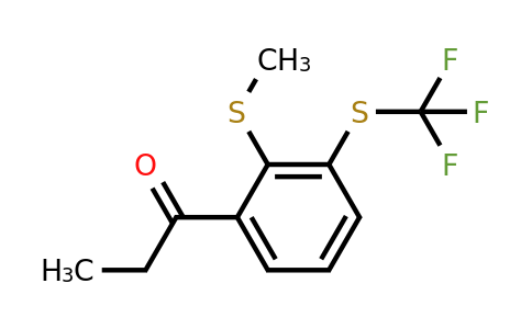 1805748-50-8 | 1-(2-(Methylthio)-3-(trifluoromethylthio)phenyl)propan-1-one