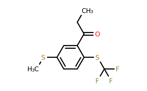 1805748-52-0 | 1-(5-(Methylthio)-2-(trifluoromethylthio)phenyl)propan-1-one