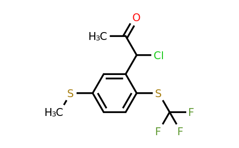 1805748-64-4 | 1-Chloro-1-(5-(methylthio)-2-(trifluoromethylthio)phenyl)propan-2-one
