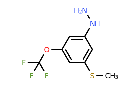 1805748-77-9 | 1-(3-(Methylthio)-5-(trifluoromethoxy)phenyl)hydrazine