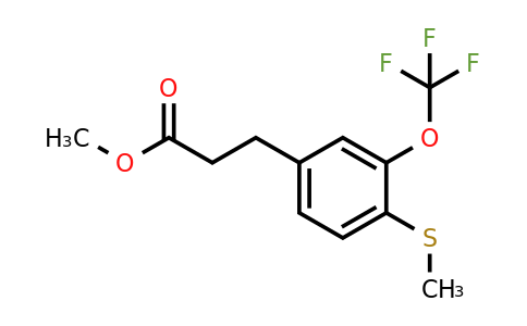 1805748-85-9 | Methyl 3-(4-(methylthio)-3-(trifluoromethoxy)phenyl)propanoate