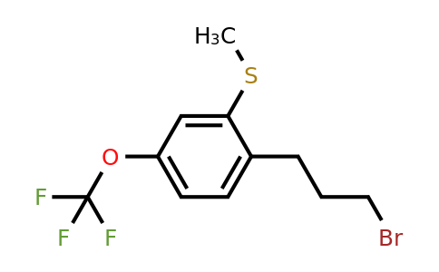 1805748-91-7 | 2-(3-Bromopropyl)-5-(trifluoromethoxy)thianisole