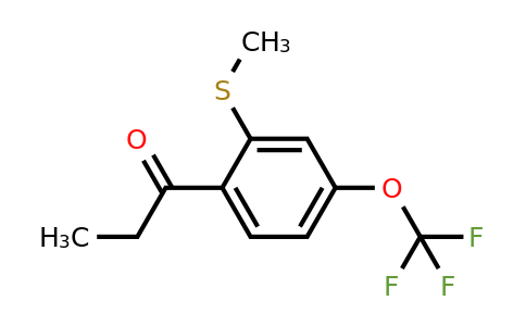 1805749-02-3 | 1-(2-(Methylthio)-4-(trifluoromethoxy)phenyl)propan-1-one