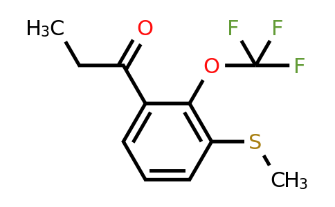 1805749-04-5 | 1-(3-(Methylthio)-2-(trifluoromethoxy)phenyl)propan-1-one
