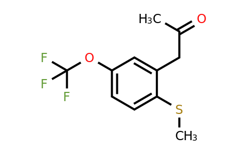 1805749-18-1 | 1-(2-(Methylthio)-5-(trifluoromethoxy)phenyl)propan-2-one