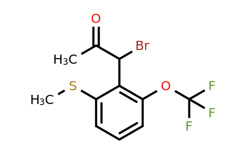 1805749-23-8 | 1-Bromo-1-(2-(methylthio)-6-(trifluoromethoxy)phenyl)propan-2-one