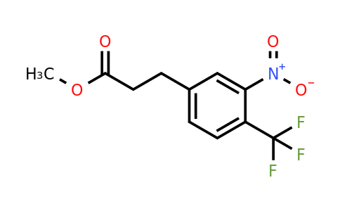 1805749-50-1 | Methyl 3-(3-nitro-4-(trifluoromethyl)phenyl)propanoate