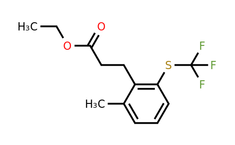 1805749-52-3 | Ethyl 3-(2-methyl-6-(trifluoromethylthio)phenyl)propanoate
