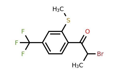 1805751-03-4 | 2-Bromo-1-(2-(methylthio)-4-(trifluoromethyl)phenyl)propan-1-one