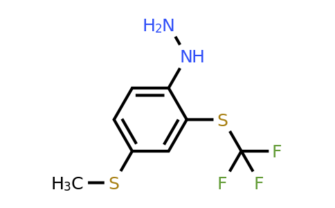 1805751-37-4 | 1-(4-(Methylthio)-2-(trifluoromethylthio)phenyl)hydrazine