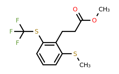 1805751-46-5 | Methyl 3-(2-(methylthio)-6-(trifluoromethylthio)phenyl)propanoate