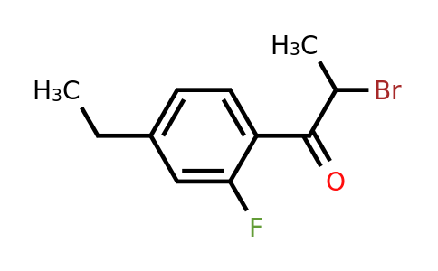 1805752-73-1 | 2-Bromo-1-(4-ethyl-2-fluorophenyl)propan-1-one