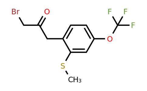 1805754-96-4 | 1-Bromo-3-(2-(methylthio)-4-(trifluoromethoxy)phenyl)propan-2-one
